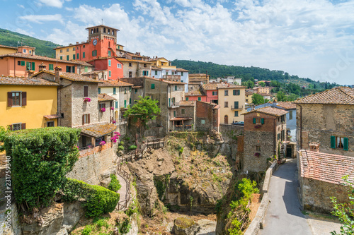 Loro Ciuffenna, village in the Province of Arezzo in the Italian region Tuscany. Central Italy. photo