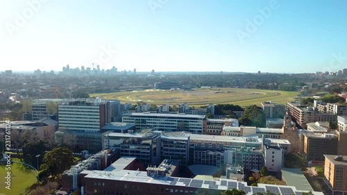 Aerial Reveal of UNSW and Randwick Race Course photo