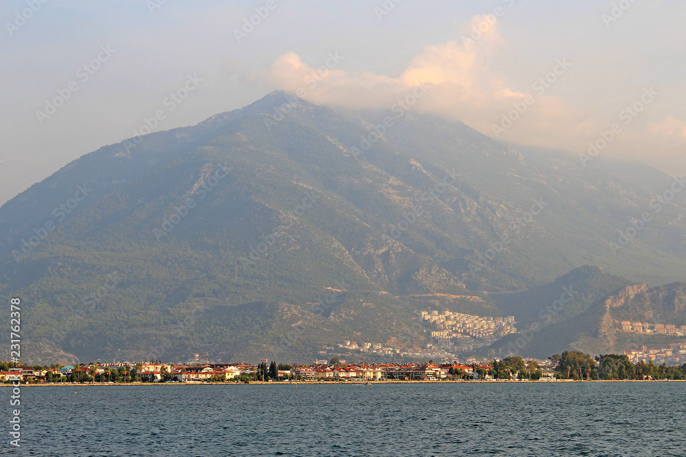 mountains on the shores of the Mediterranean