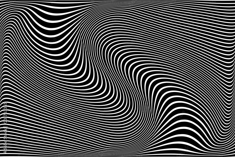 Abstract wavy lines design.