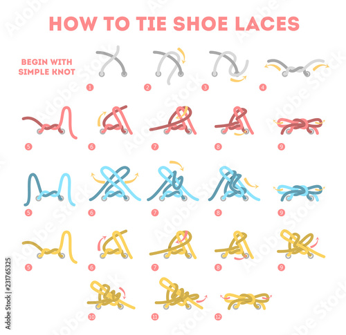 How to tie your shoe laces in different ways