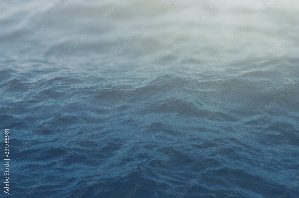 Fototapeta premium blue sea waves close up