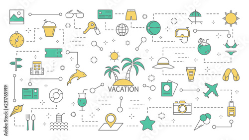 Summer vacation concept