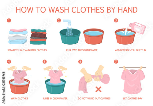 How to wash clothes step-by-step guide for housewife