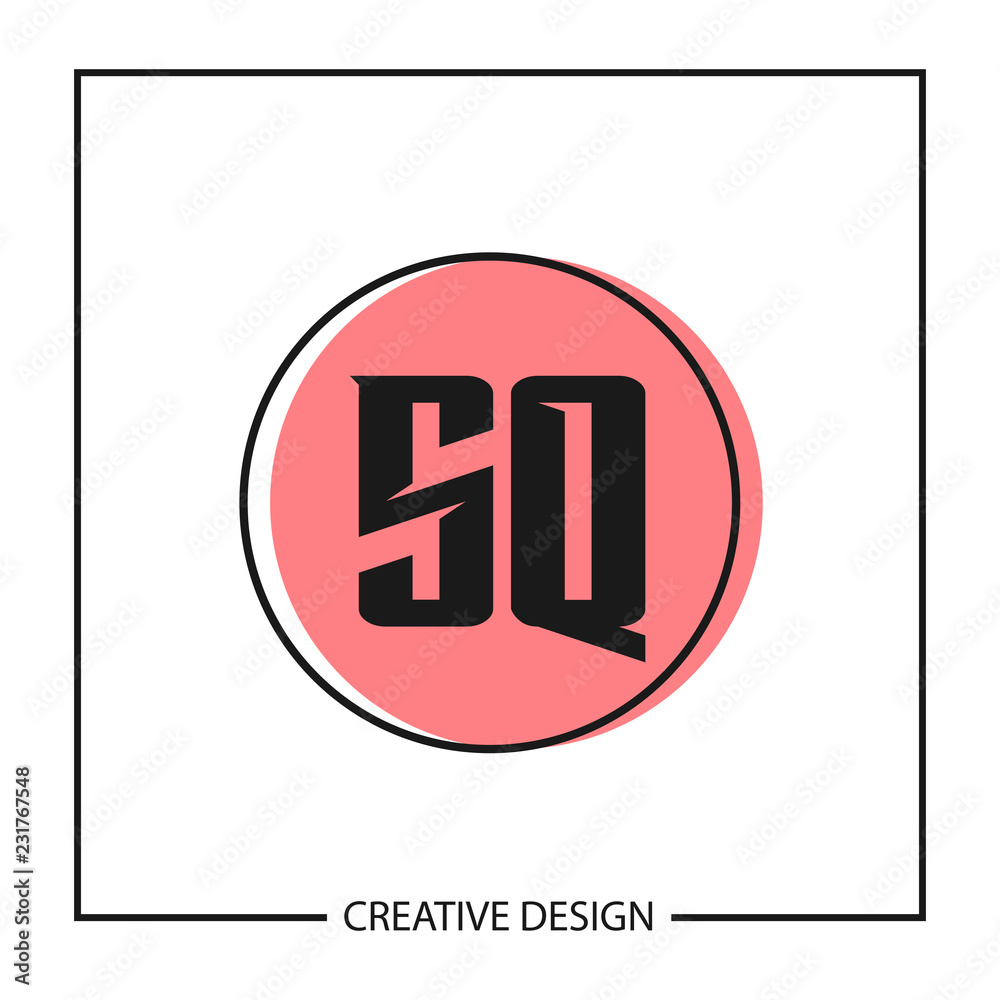 Initial Letter SQ Logo Template Design Vector Illustration Initial Letter SQ Logo Template Design Vector Illustration