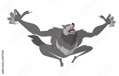 evil wild werewolf