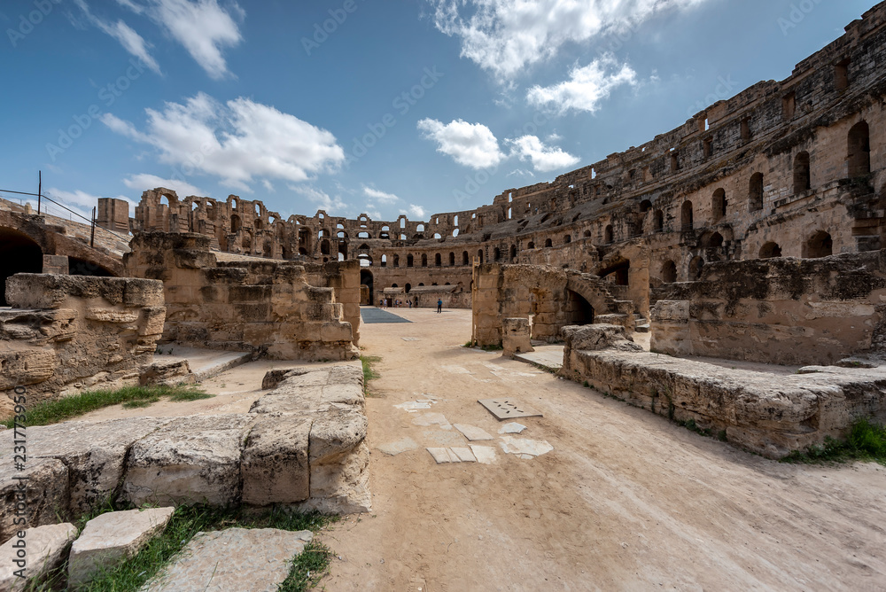 roman amphitheater in Tunis 