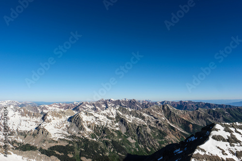 View from Castle Peak Near Aspen, Colorado Rocky Mountains