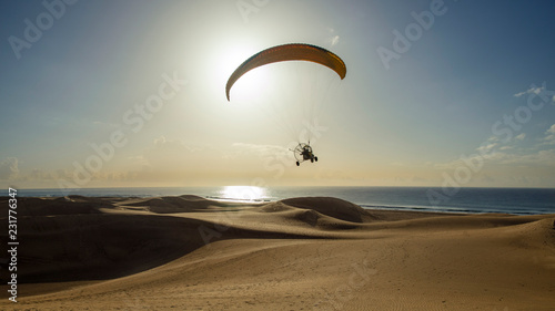 Flying over Dunes of Maspalomas