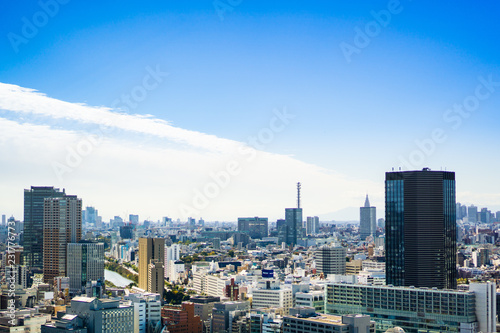 Tokyo cityscape on a sunny day
