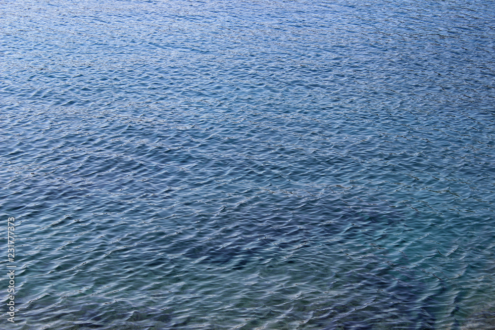 Deep blue sea water background
