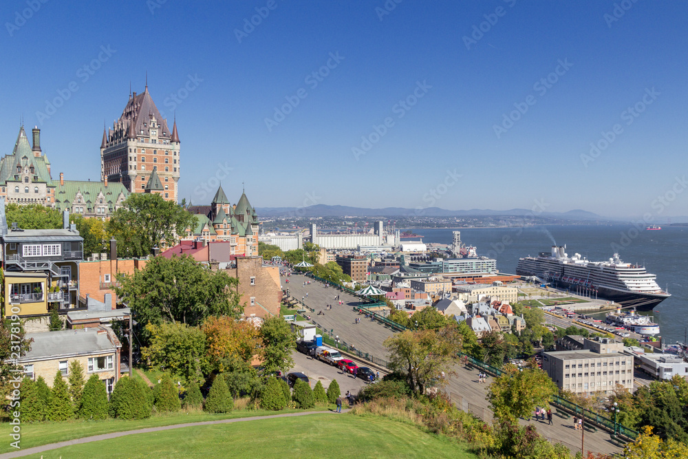 Frontenac castle in Quebec (Canada)
