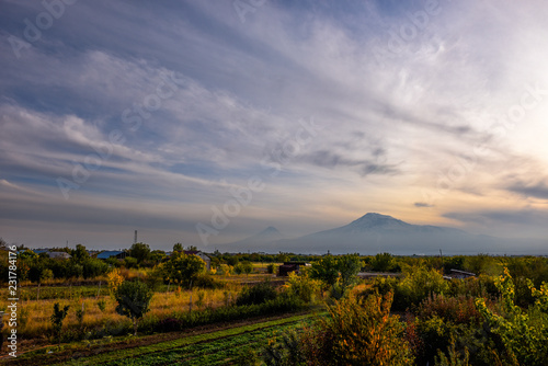 View of Mout Ararat from Armenia