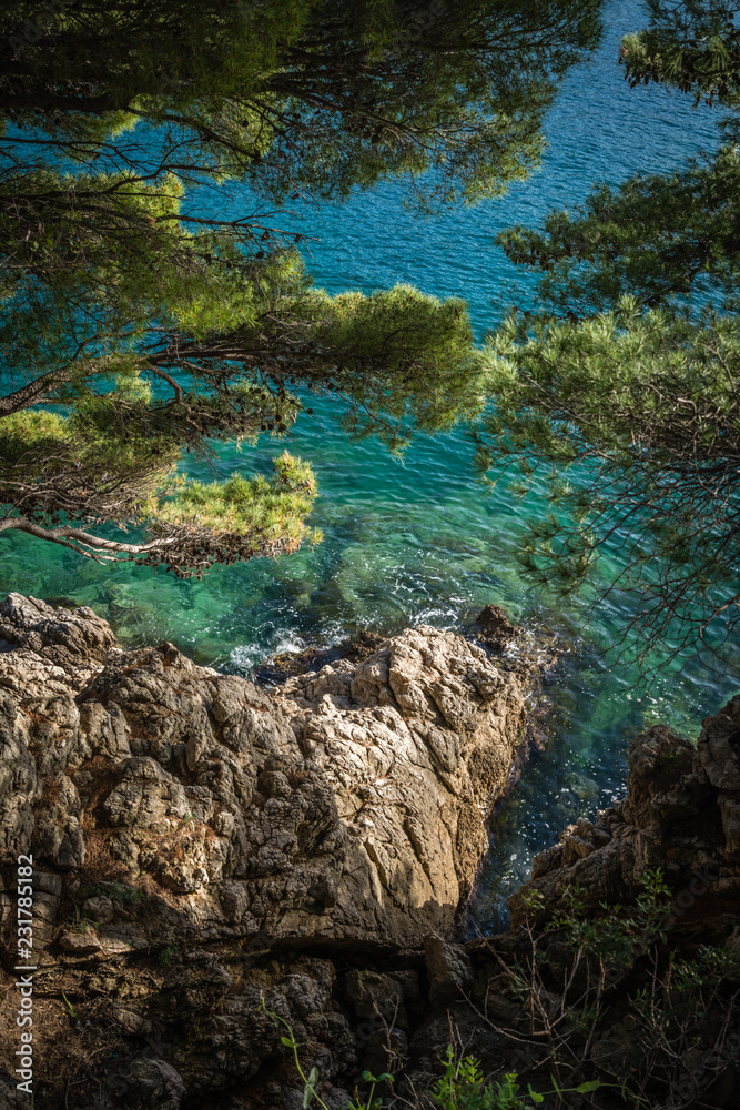 Beautiful rocky Croatian coast
