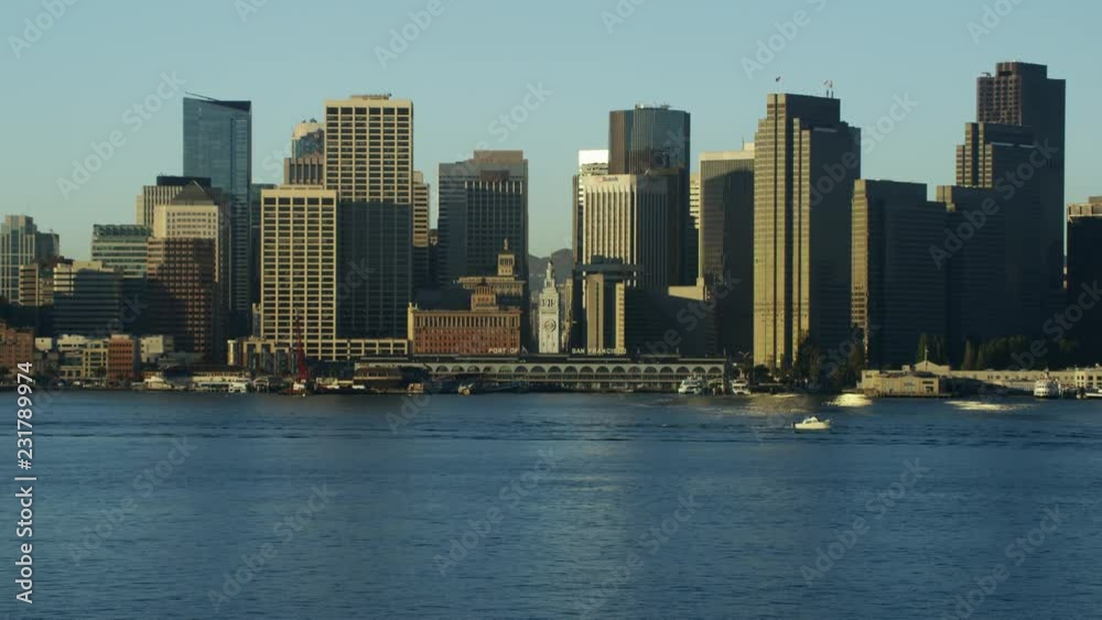 Aerial view Port of San Francisco USA Skyline city Skyscraper Aerial view Port of San Francisco USA Skyline city Skyscraper