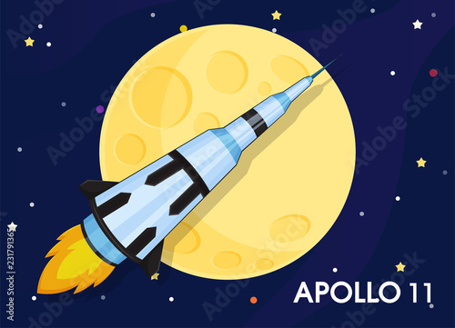 Apollo 11 The spacecraft was sent to explore the world's first moons.