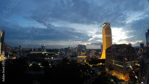 Time lapse in Kuala Lumpur. photo