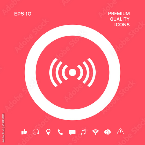 Internet connection icon. Graphic elements for your design