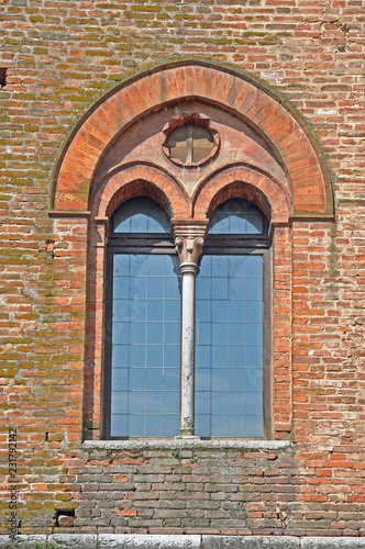 Italy, Mantua, Ducal Palace great apartment of the castle window. One of the city important historical building. © claudiozacc