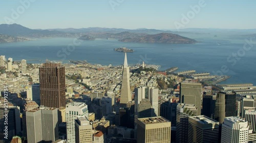 Aerial view San Francisco Cityscape