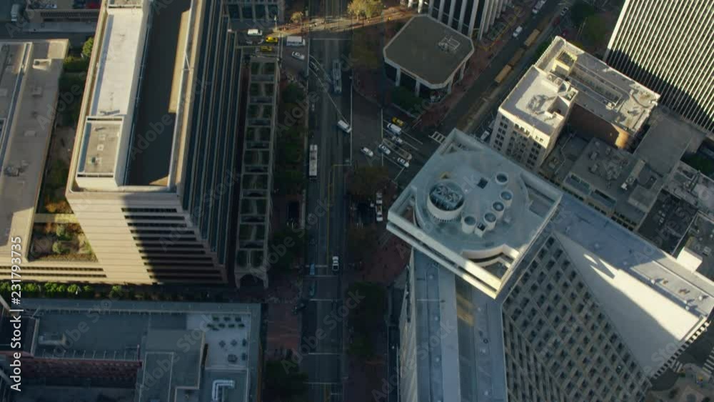 Aerial view San Francisco USA metropolis vertical Skyscrapers Aerial view San Francisco USA metropolis vertical Skyscrapers