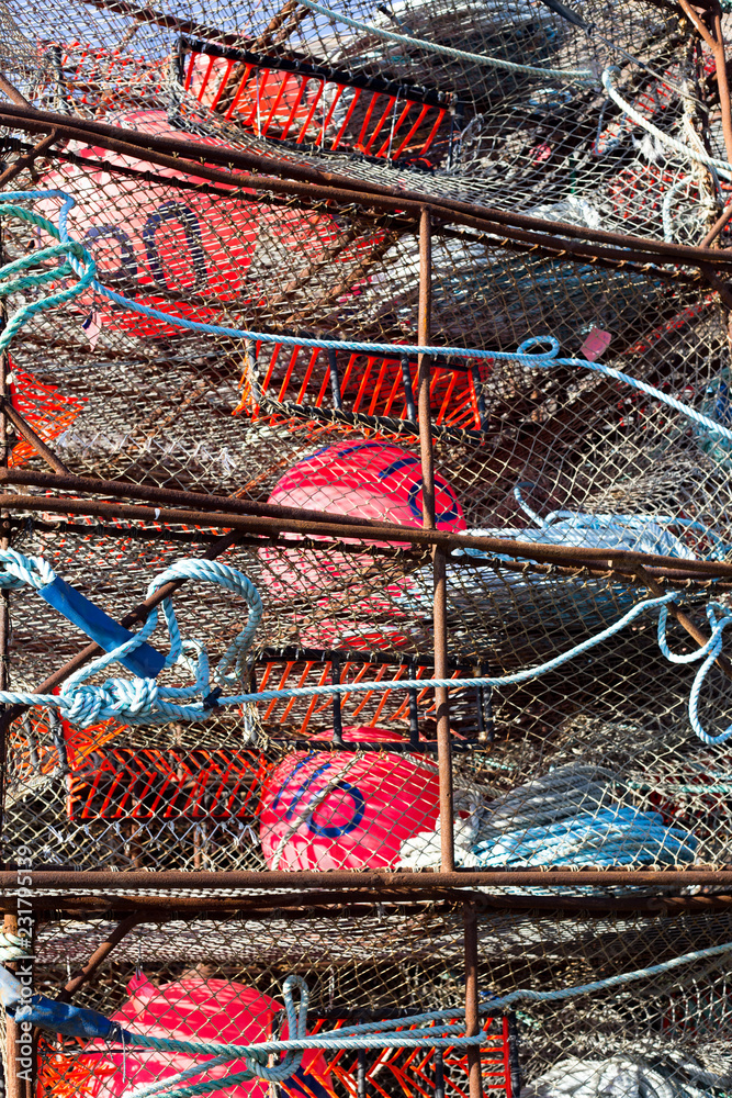 Stacked Crab Pots Stacked Crab Pots