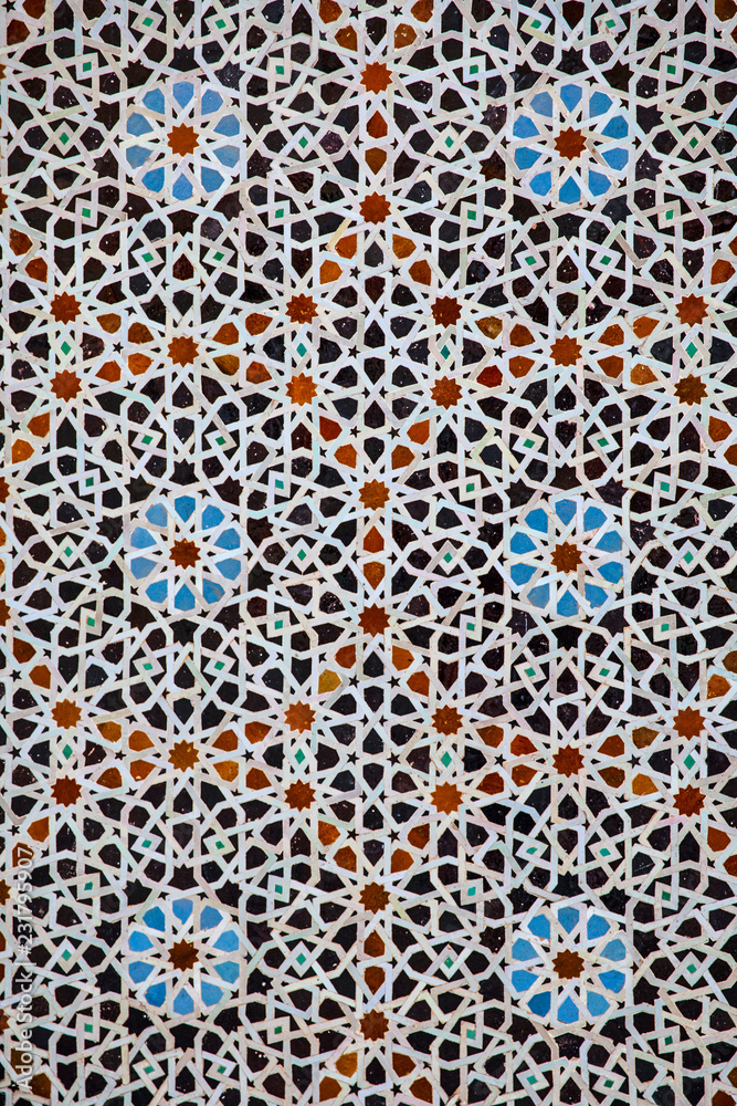 Mosaic at Madrasa Bou Inania, Fez, Morocco