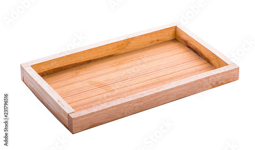 Wood Serving Tray, Kitchen Wooden Tray, Bread And Fruit Cutting Board © pisut