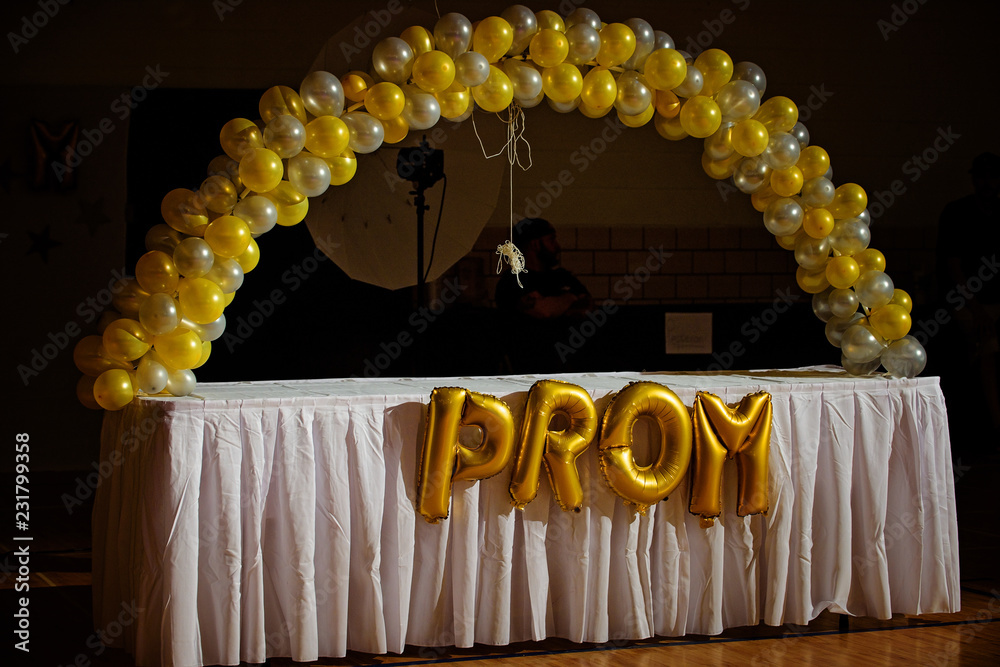 Prom Table Decoration Stock Photo | Adobe Stock