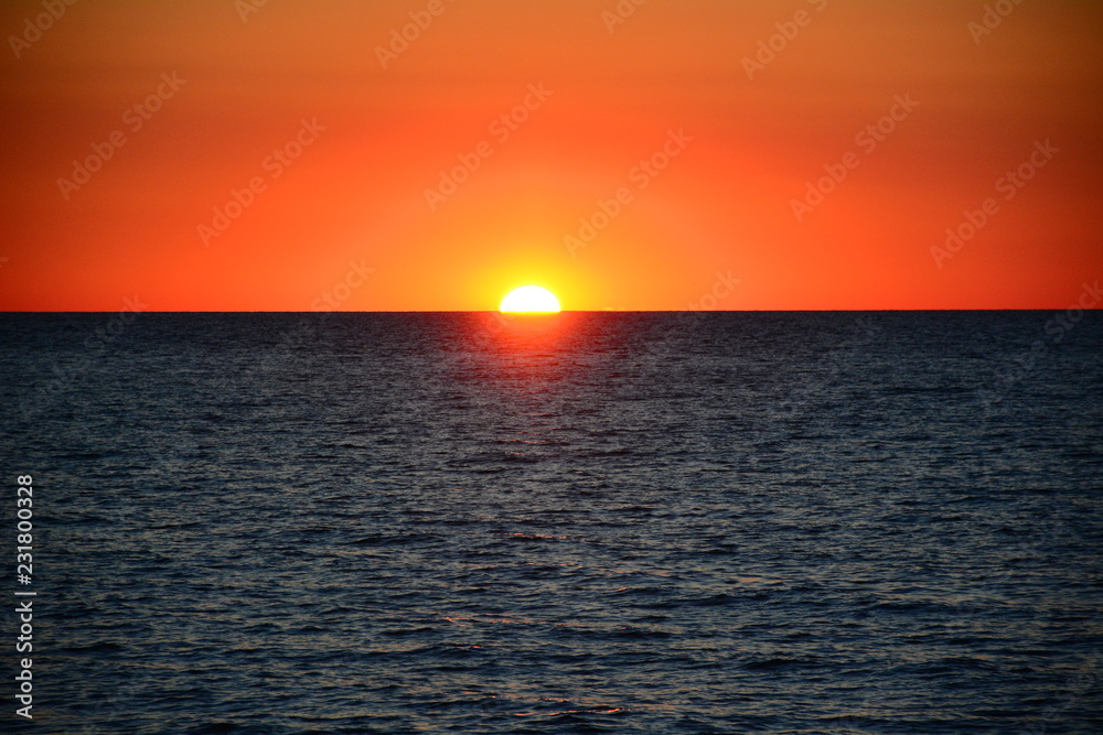 sunset over the sea 11