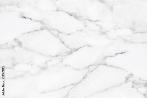 White marble texture with natural pattern for background