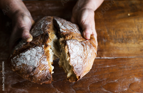 Bread loaf food photography recipe idea