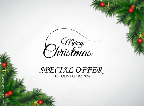 merry christmas flyer discount