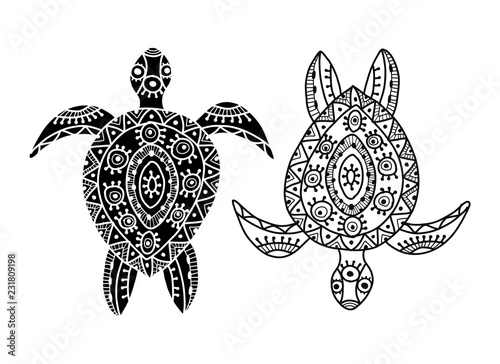 Tortoise ornate for your design