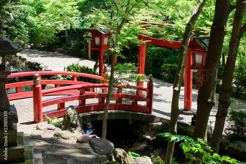 大分 別府 鳥居と橋