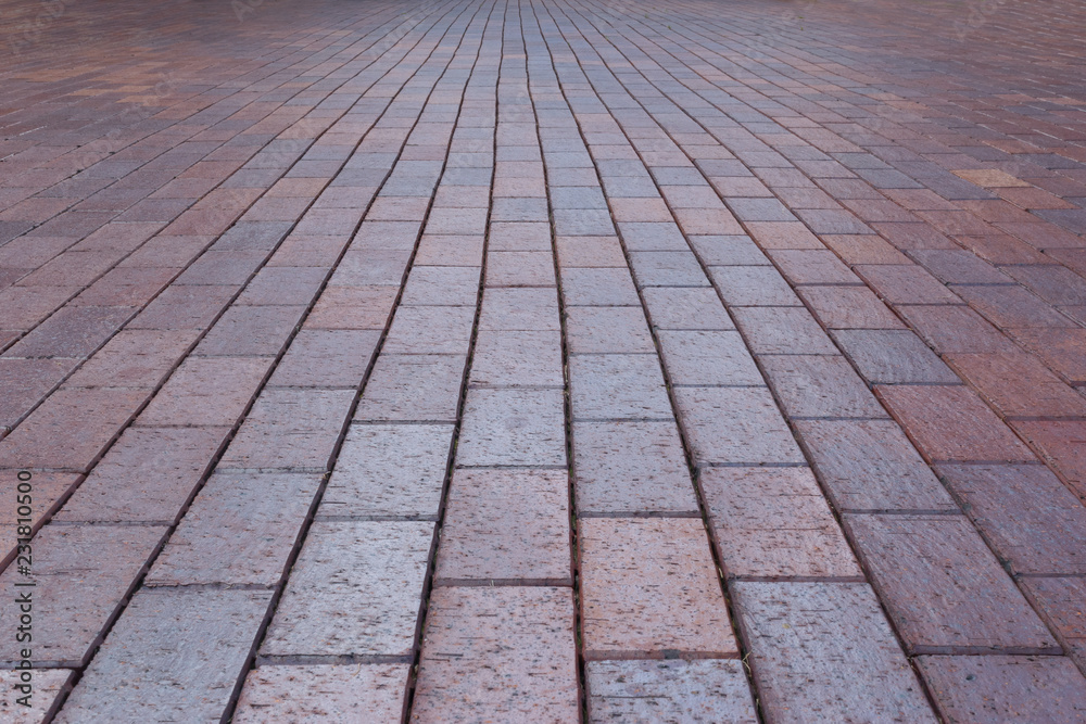 Endless pave stones way background 