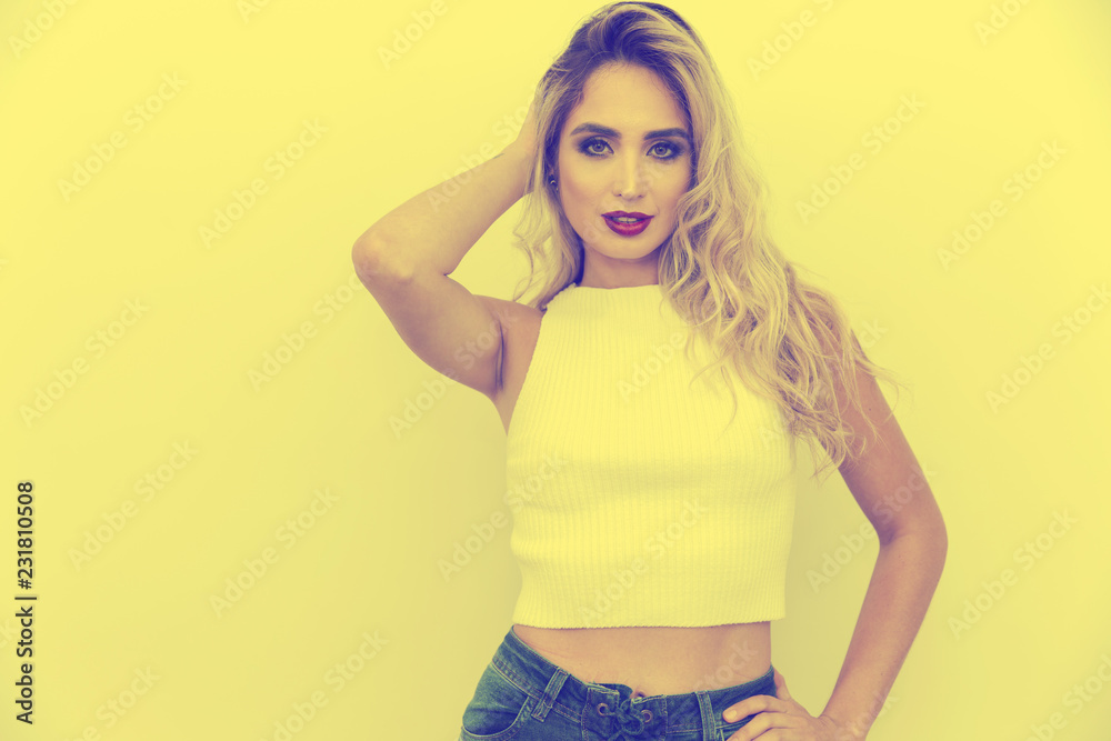 Beautiful young sensual woman Beautiful young sensual woman