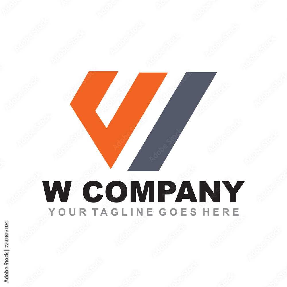 W letter logo design vector template W letter logo design vector template