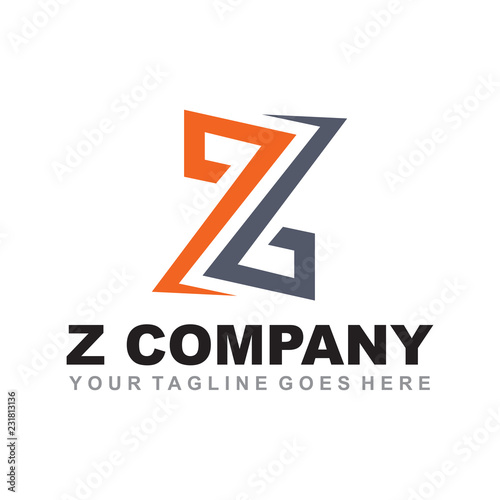 z letter logo design