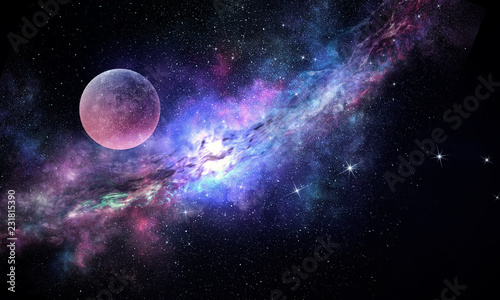 Space planets and nebula © Sergey Nivens