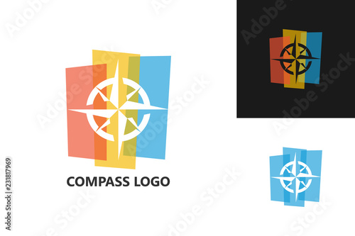 Compass Logo Template Design Vector, Emblem, Design Concept, Creative Symbol, Icon