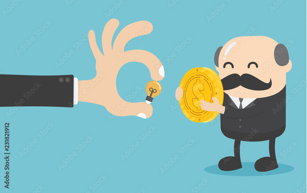 Exchange of ideas with currency Exchange of ideas with currency