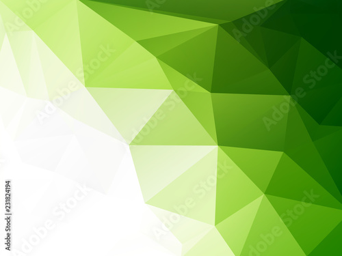 eco geometric green mosaic background