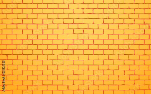 yellow brick wall vector illustration background