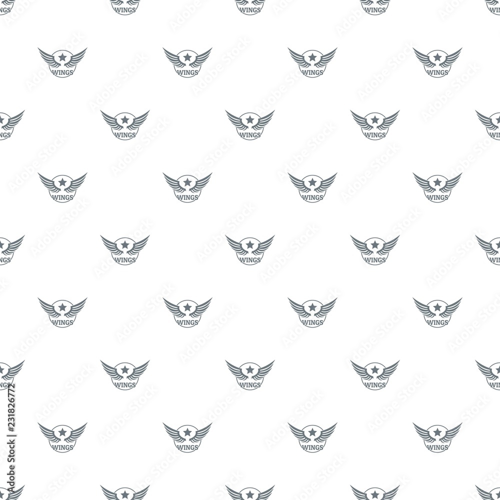 Wing pattern vector seamless repeat for any web design