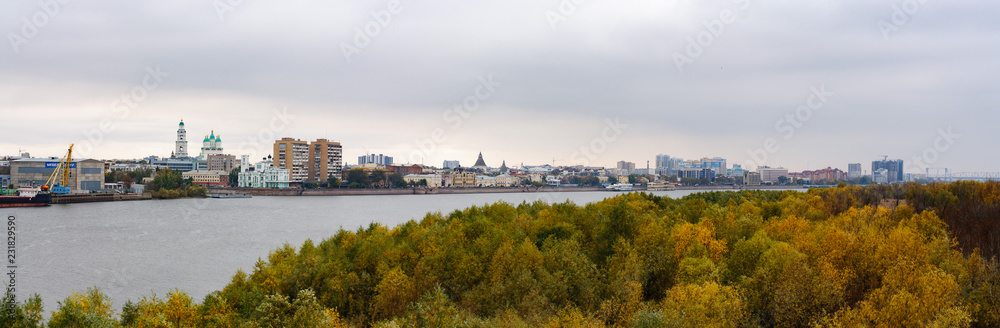 panorama of city Astrakhan