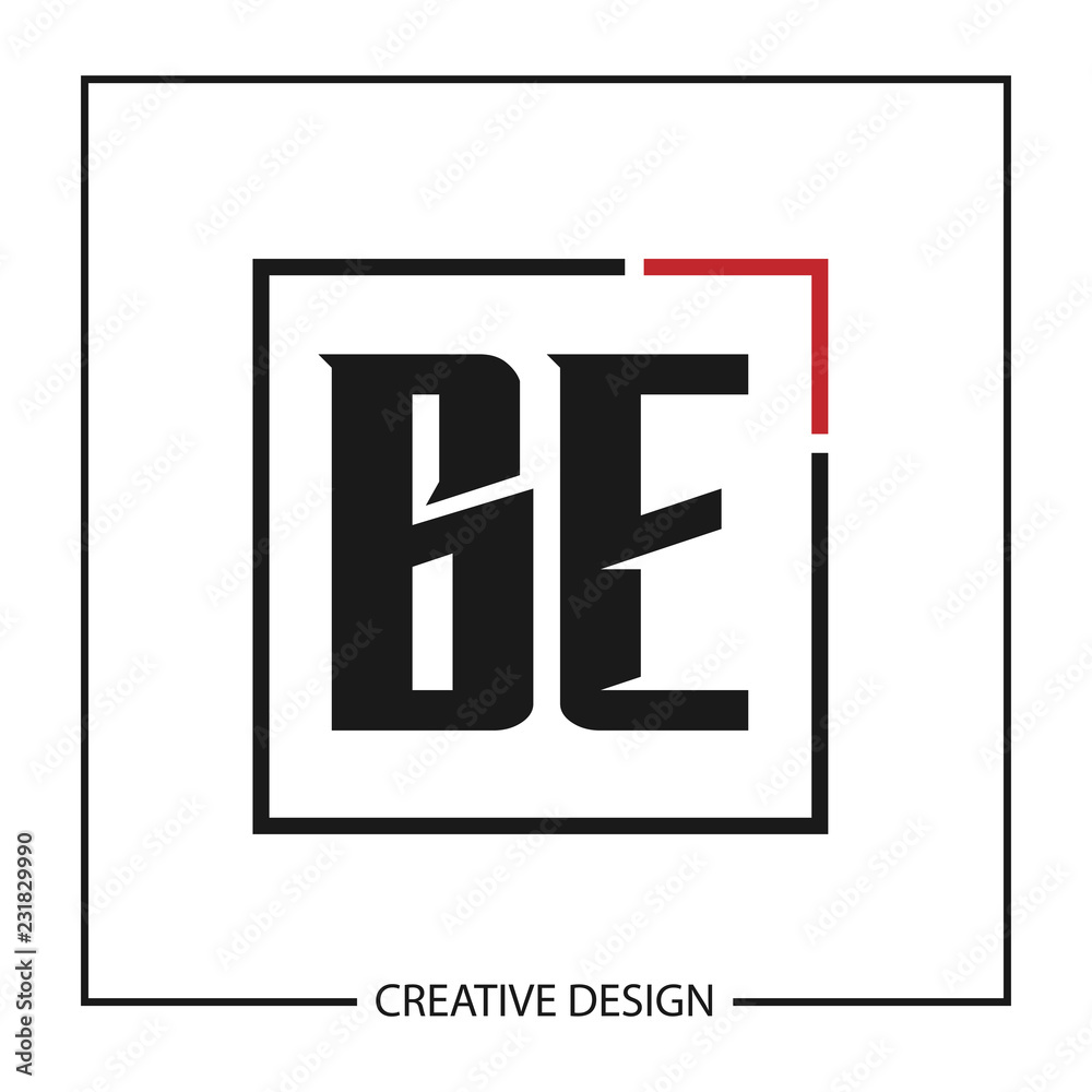 Initial Letter BE Logo Template Design Vector Illustration Initial Letter BE Logo Template Design Vector Illustration