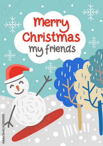 Christmas poster template v...