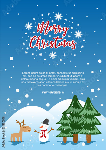 Christmas poster template v...