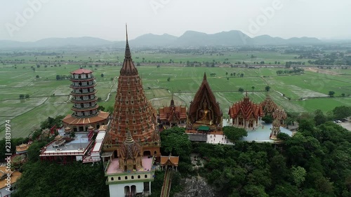 Wallpaper Mural Tiger Cave Temple (Wat Tham Sua) in Kanchanaburi, Thailand is a beautiful day, so it is very popular with tourists and foreigners Torontodigital.ca